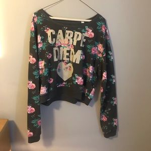 ON SALE!! Long sleeve flower printed shirt